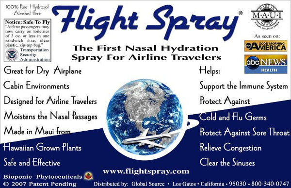 FLIGHT SPRAY: Prevent sickness while traveling