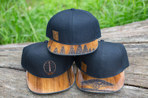 WEARABLE WOOD HATS & VISORS
