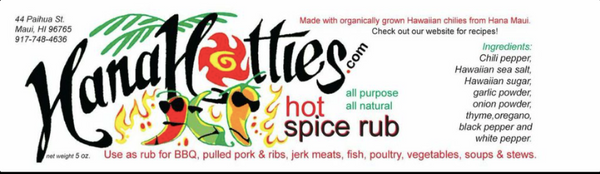 Hana Hotties BBQ Rubs